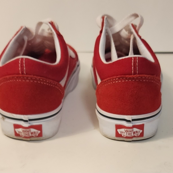 Vans Old Skool Racing Red and True White, Womens 6, Mens 4.5 - Picture 3 of 7